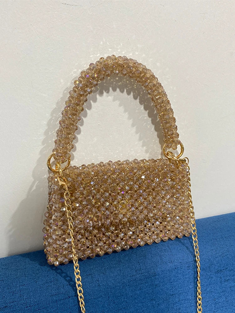 Luxury  Bag Designer Handmade Crystal Shining