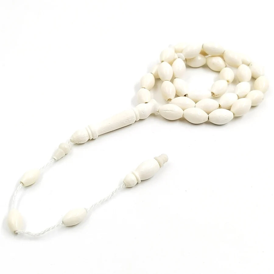 Natural Camel bone tasbih  prayer beads pure white Muslim misbaha arabic fashion islamic Collection level bracelet