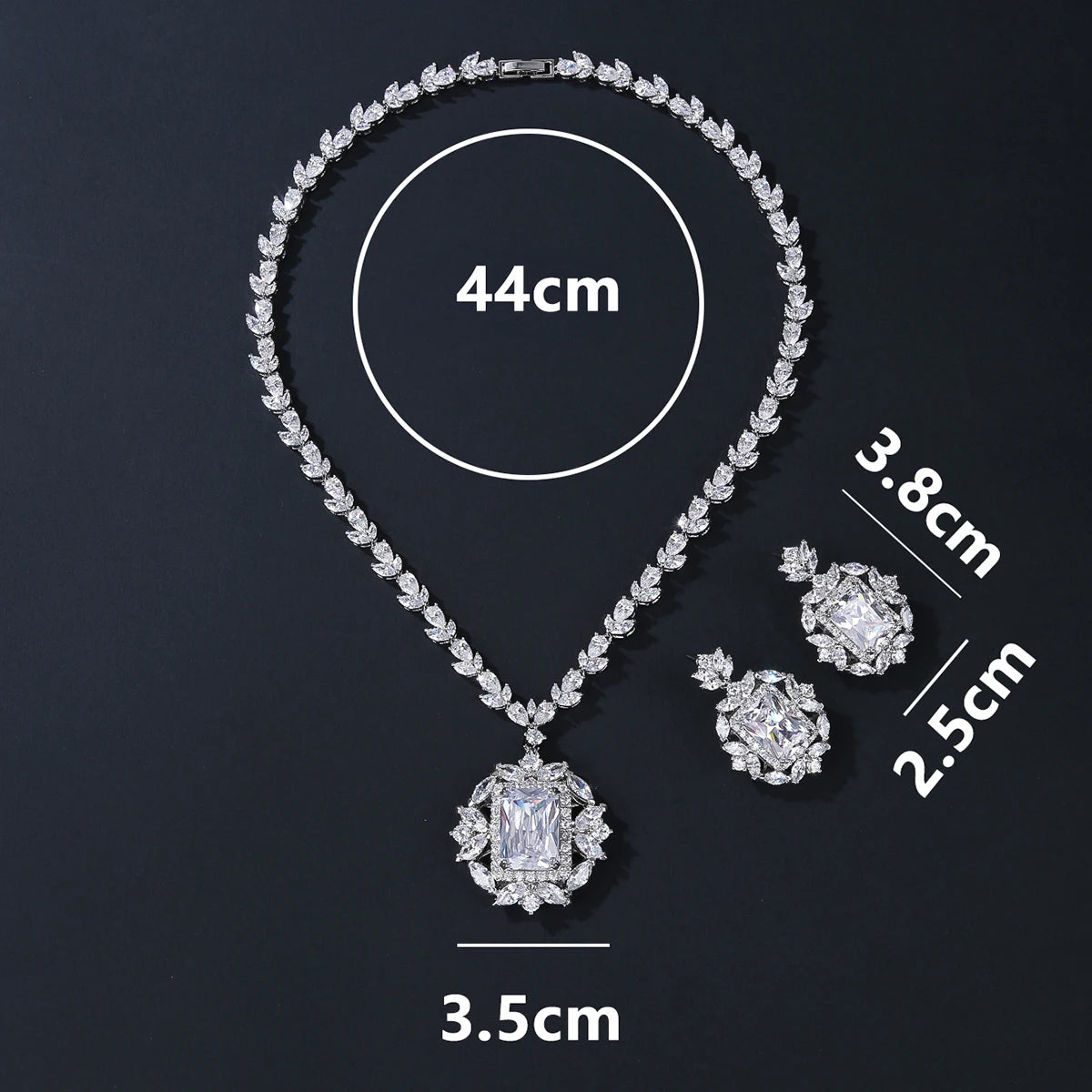 Luxury Pieces High Quality Zirconia Fashion Zirconia  Set Jewelry Zirconia