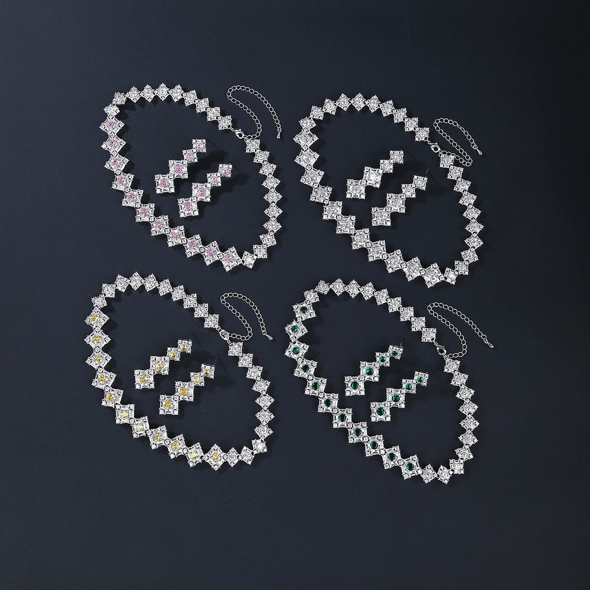 Pieces High Quality Zirconia Fashion Zirconia  Set Jewelry Zirconia