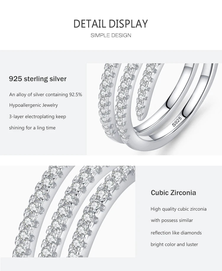 925 Sterling Silver Zirconia Jewelry