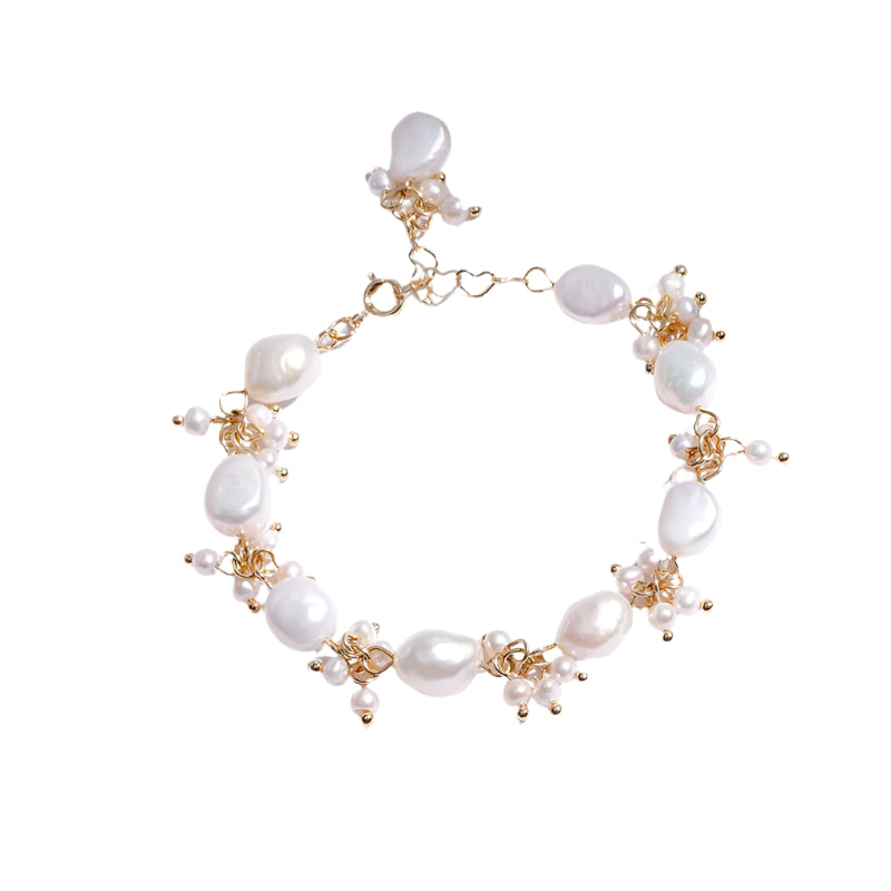 100% Natural Baroque Freshwater Pearl 14K Jewellery