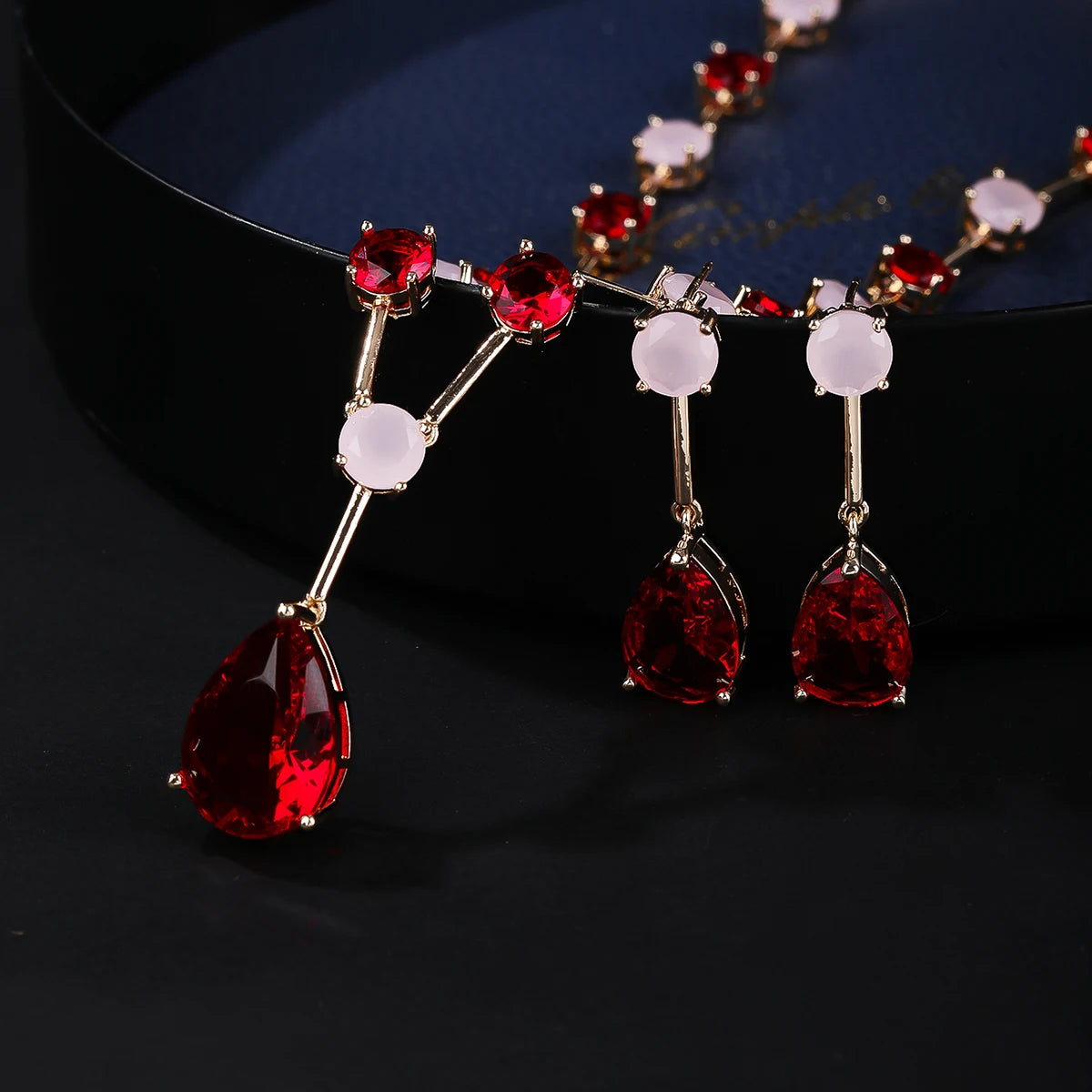 Fashion Simple Crystal  Zirconia  Set  Jewelry