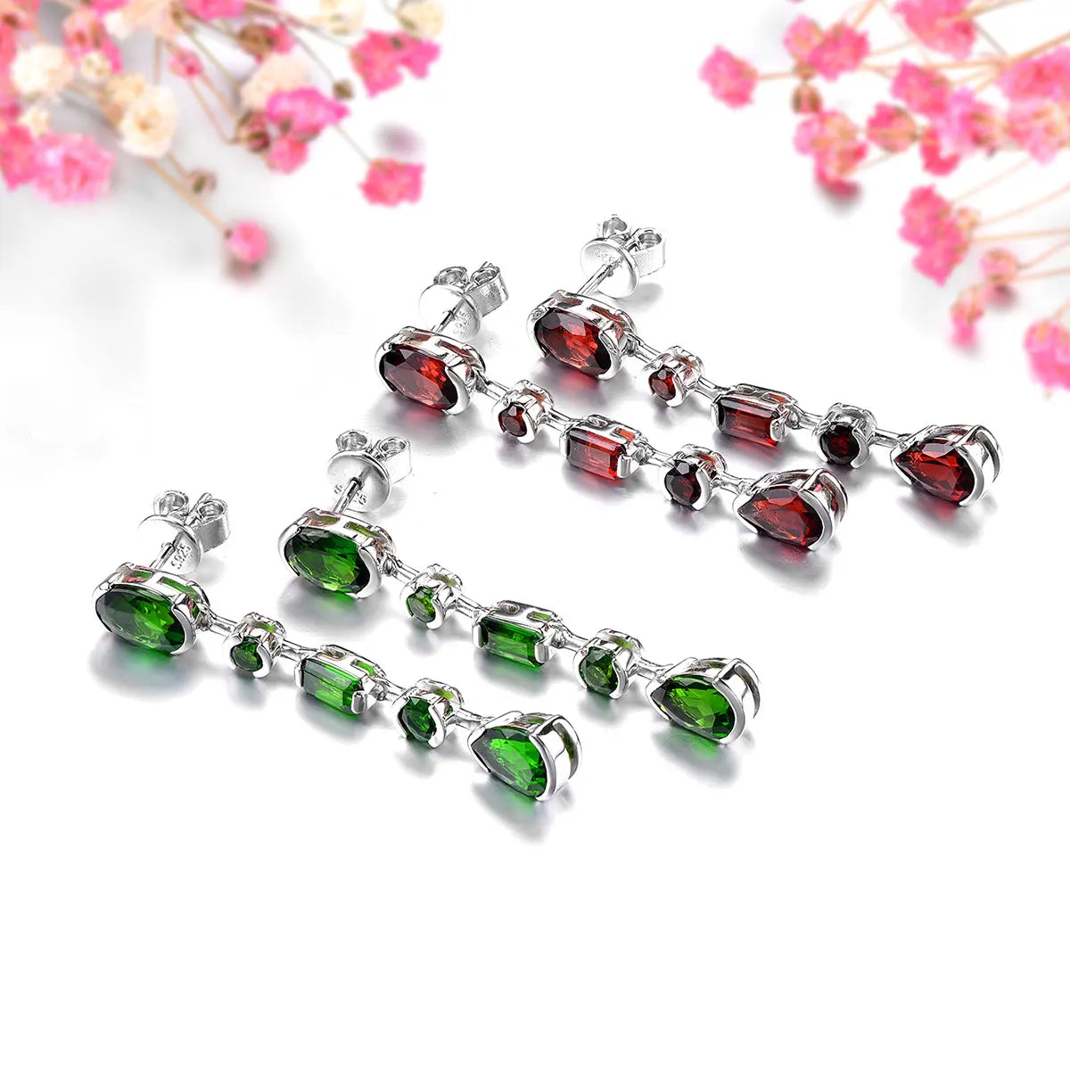 Natural Chrome Diopside Sterling Silver