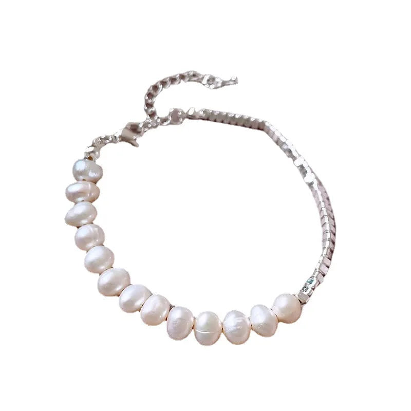 New Arrival Trendy Natural Freshwater Baroque Pearl Female Charm Bracelet Jewelry