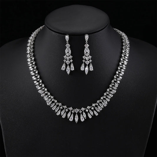 Luxury Pieces High Quality Zirconia Fashion Zirconia  Set Jewelry Zirconia