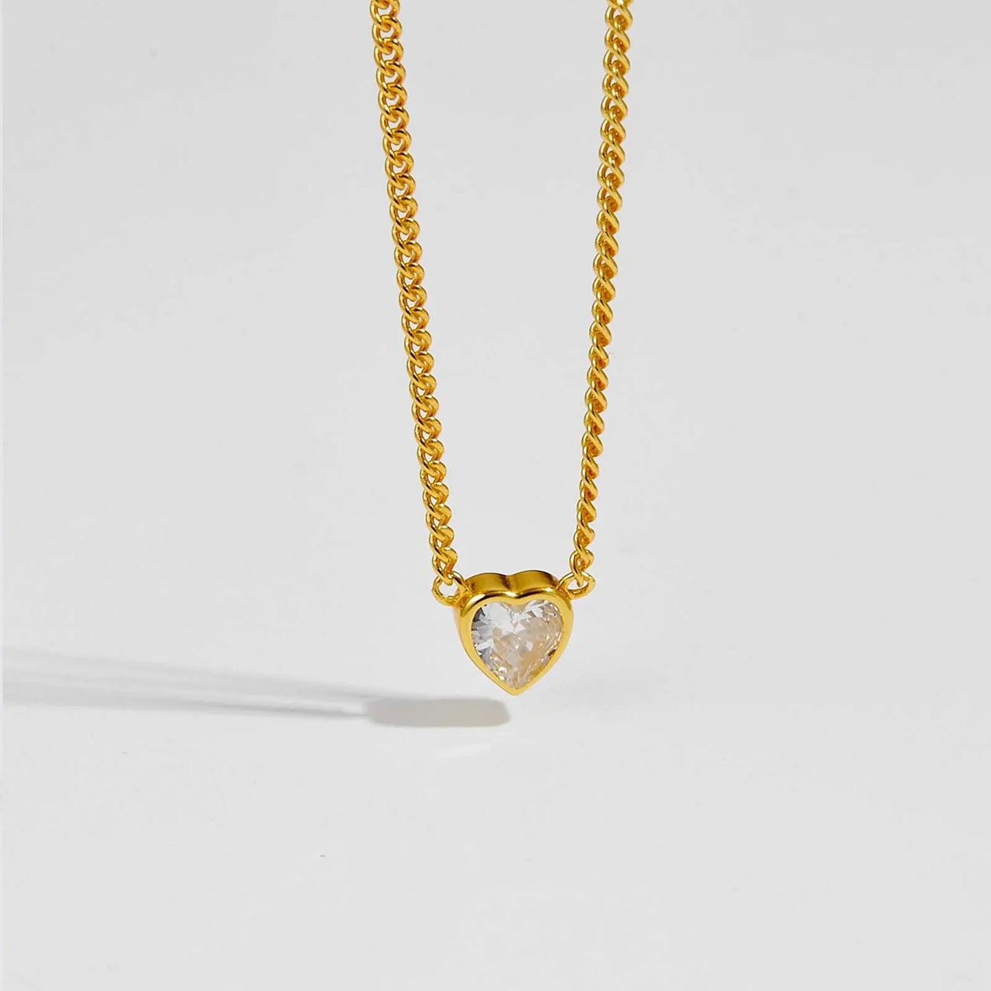 New 925 Sterling Silver Gold Heart