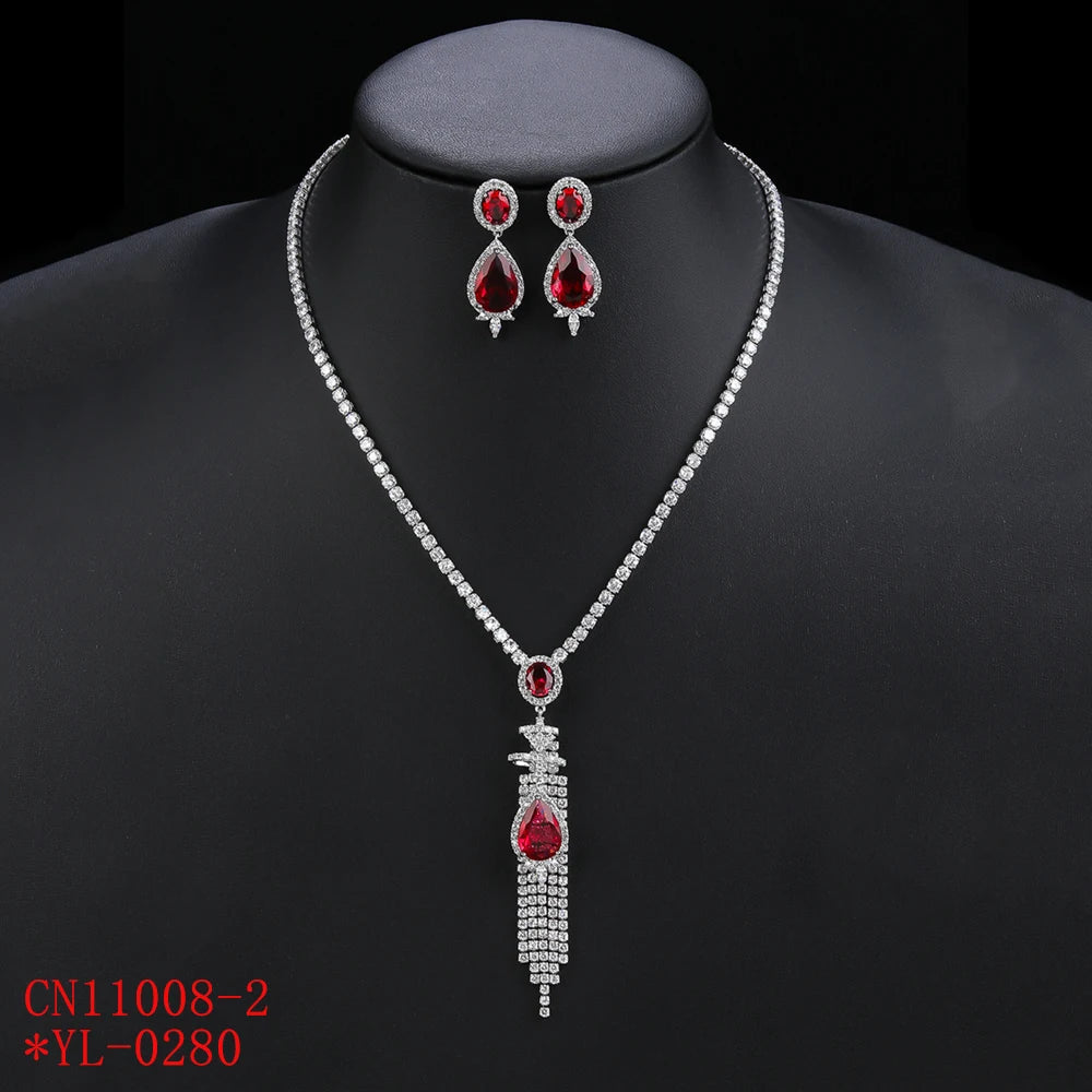 Luxury Pieces High Quality Zirconia Fashion Zirconia  Set Jewelry Zirconia