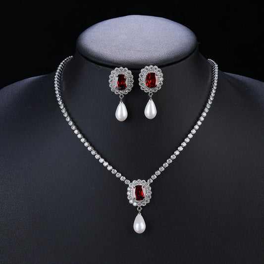 Fashion Crystal  Zirconia  Set  Jewelry