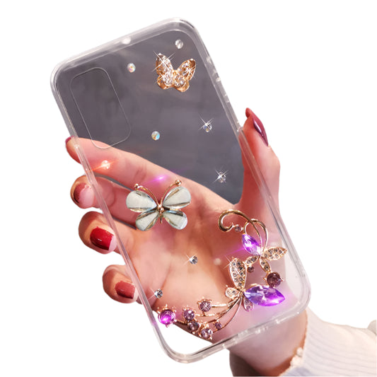 Soft Clear Phone Cover Case, Shiny Bling Diamond, for Huawei P50Pro, P40, Mate30, Honor 9X, 50, 60Pro, DIY