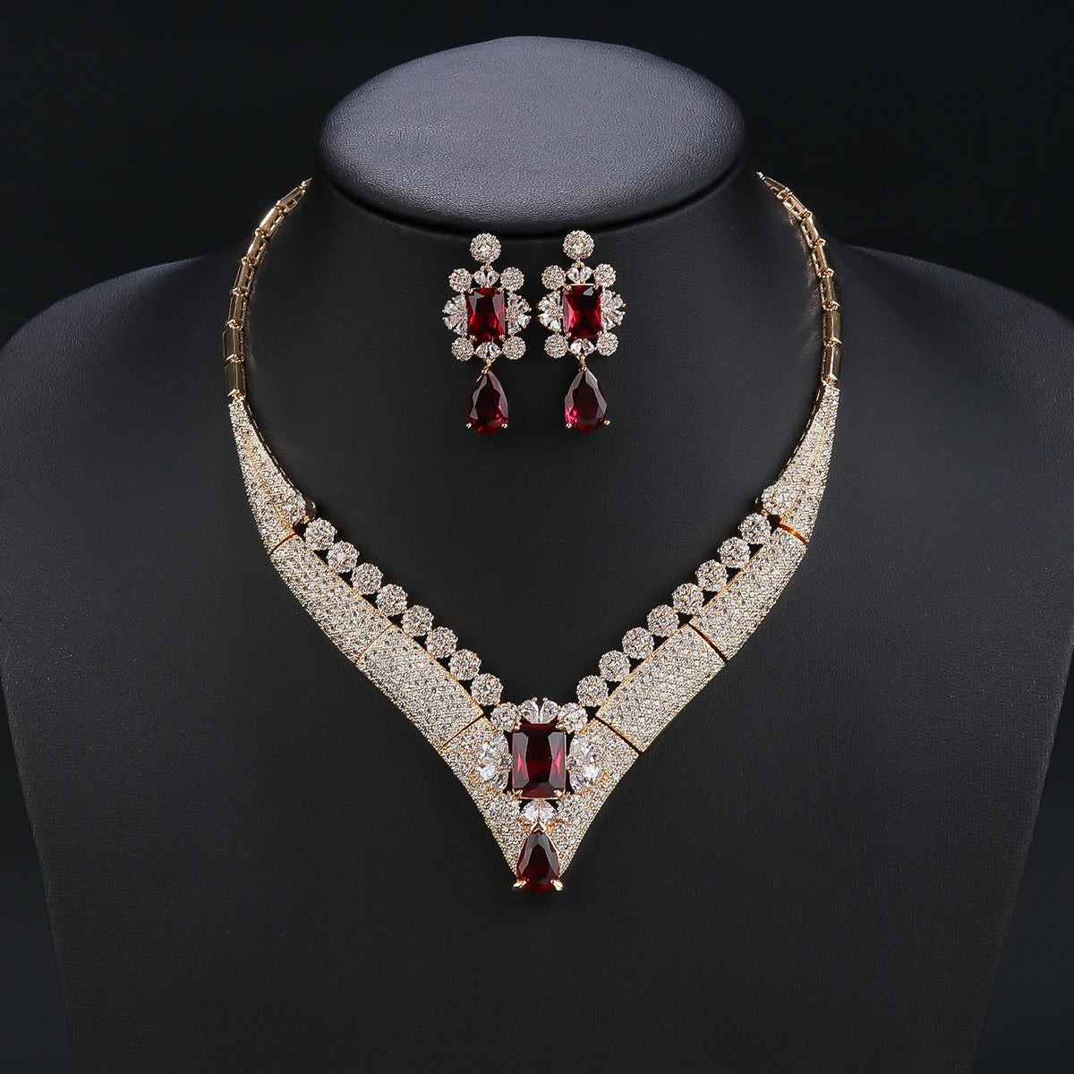 Luxury Pieces High Quality Zirconia Fashion Zirconia  Set Jewelry Zirconia