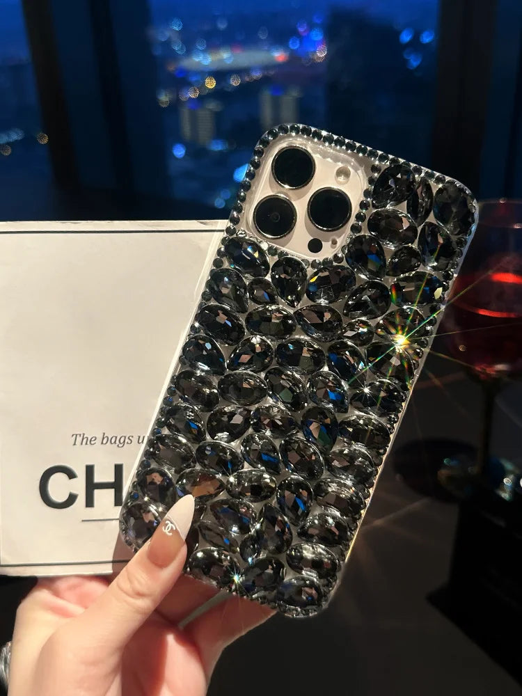 Luxury Glitter Diamond Rhinestone Phone Case For iPhone 14 13 12 11 Pro Max X Xs XR 7 8 Plus SE 2020 2022 Silicone Bling Cover