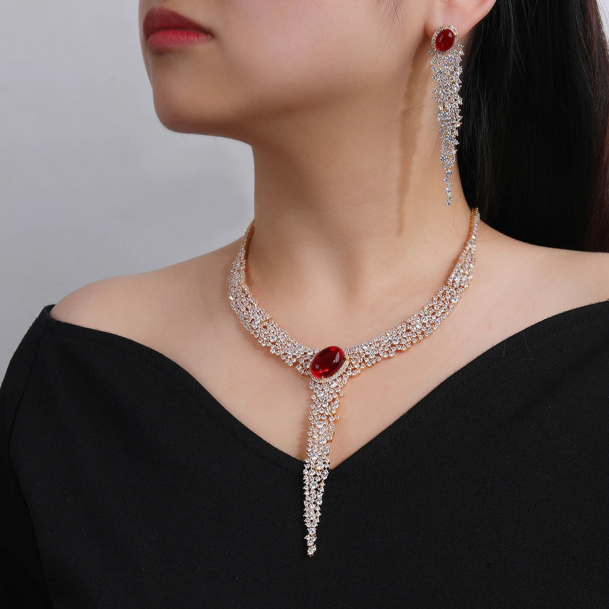 Luxury Zirconia Set Jewelry