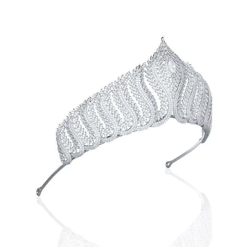 Luxury Crystals Zirconia Crown Hair Jewelry Accessories