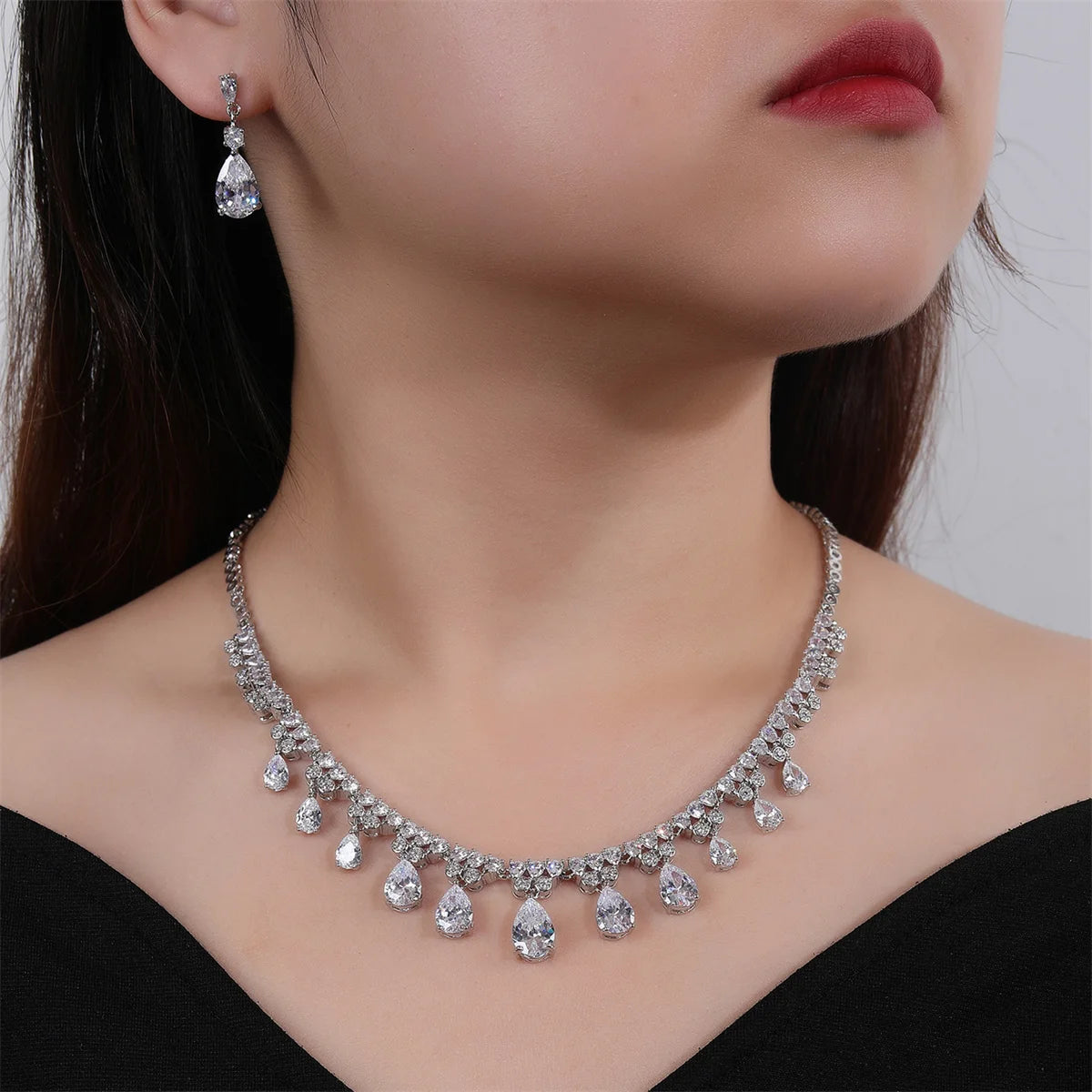 Luxury Pieces High Quality Zirconia Fashion Zirconia  Set Jewelry Zirconia