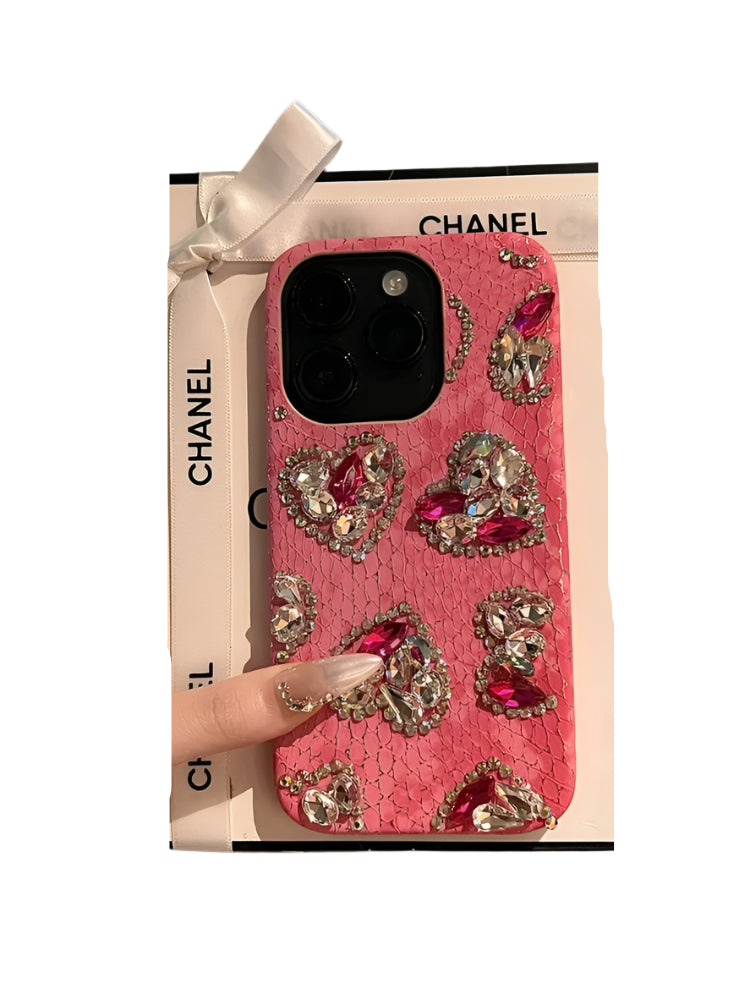 Luxurious Glitter Phone Case For iPhone 16 15 14 13 12 11 Pro Max Snake Pattern For iPhone 16 Pro Max Diamond High Quality Cover