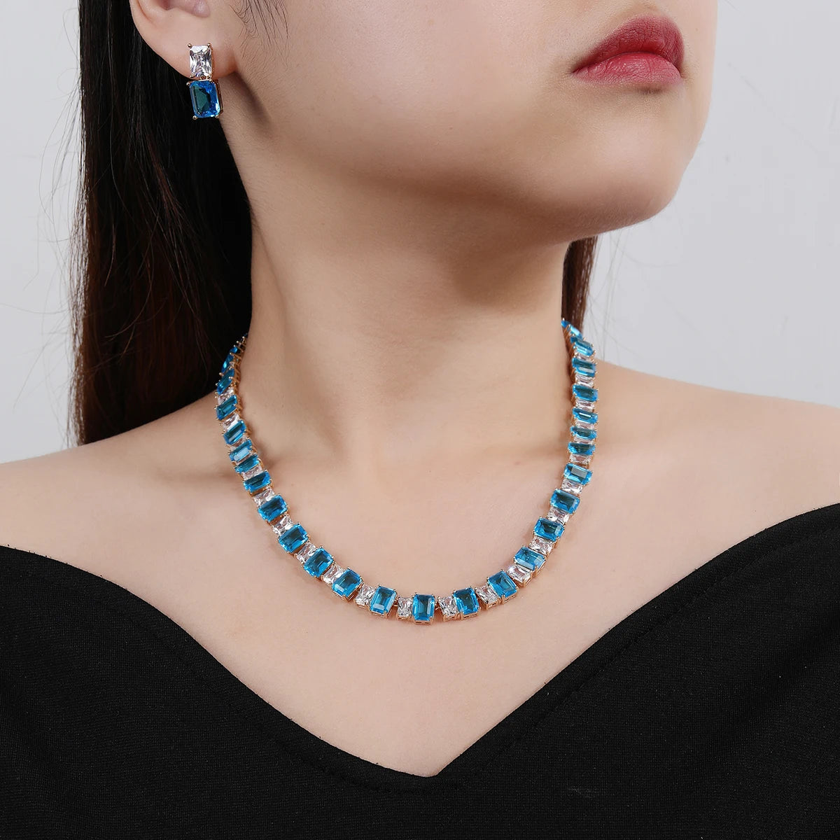 Luxury Pieces High Quality Zirconia Fashion Zirconia  Set Jewelry Zirconia