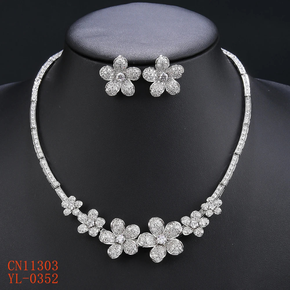 Luxury Pieces High Quality Zirconia Fashion Zirconia  Set Jewelry Zirconia