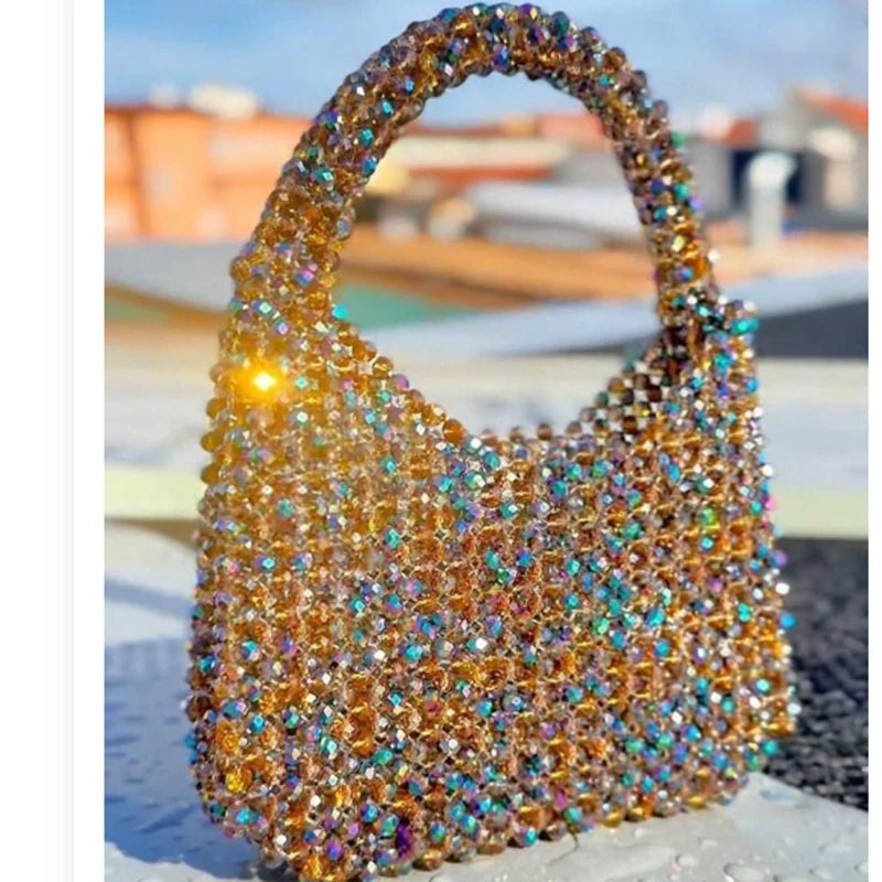 Heavy  Design Shining Crystal Bag