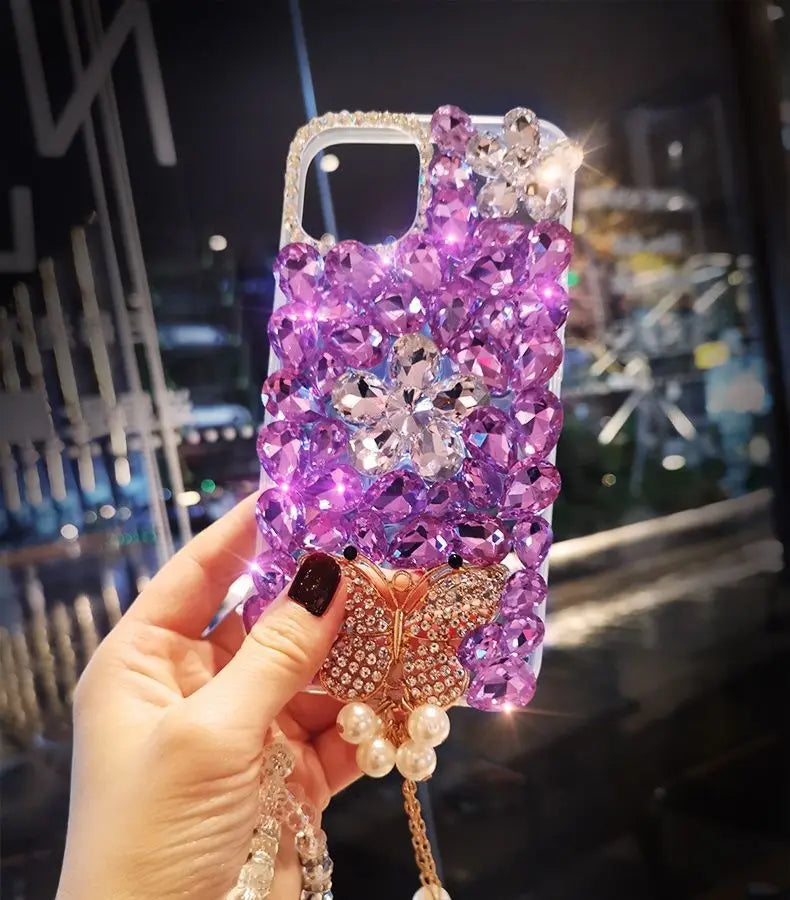 Rhinestone Diamond Phone Case for Huawei, P50Pro, P40, Mate30, Honor 9X, 50, 60Pro