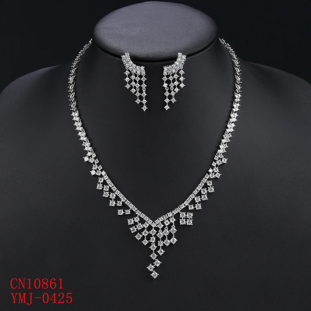 Luxury Pieces High Quality Zirconia Fashion Zirconia  Set Jewelry Zirconia