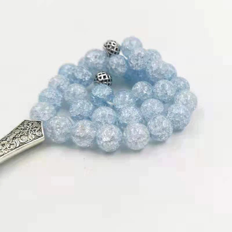 Blue Crystal  Muslim prayer  TURKISH fashion Ramadan  misbaha