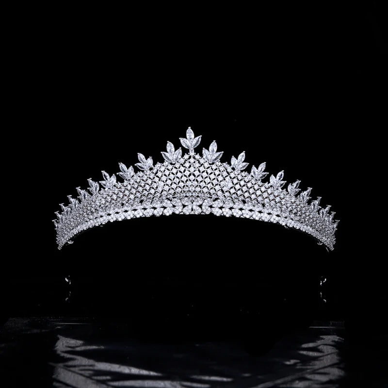 Luxury  Zirconia Crown Accessories Princess  Crystal Queens