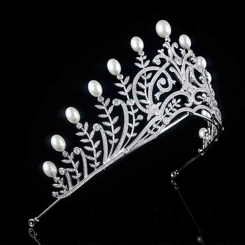 Luxury  Zirconia Crown Accessories Princess  Crystal Queens