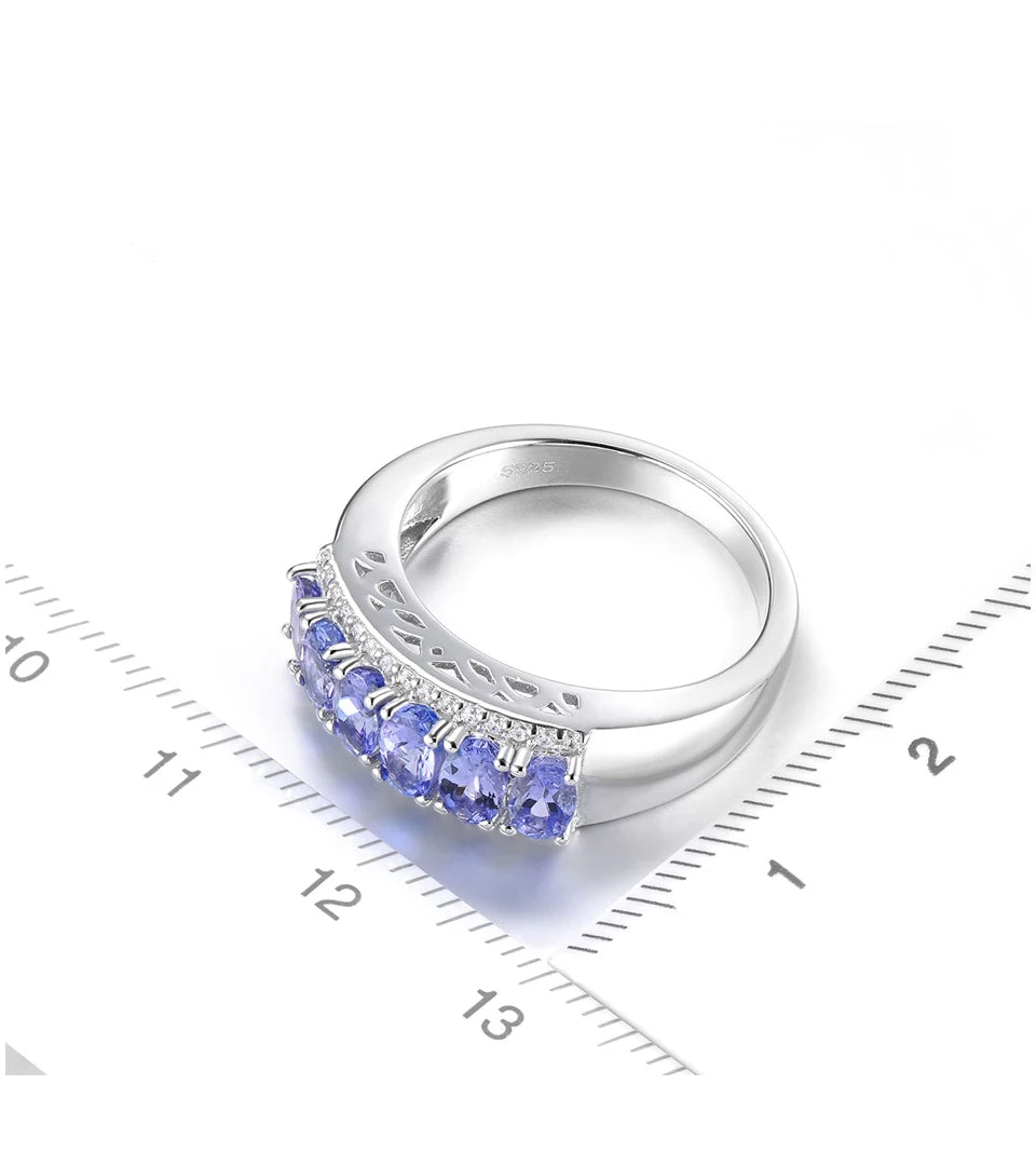 Natural Tanzanite Solid Silver