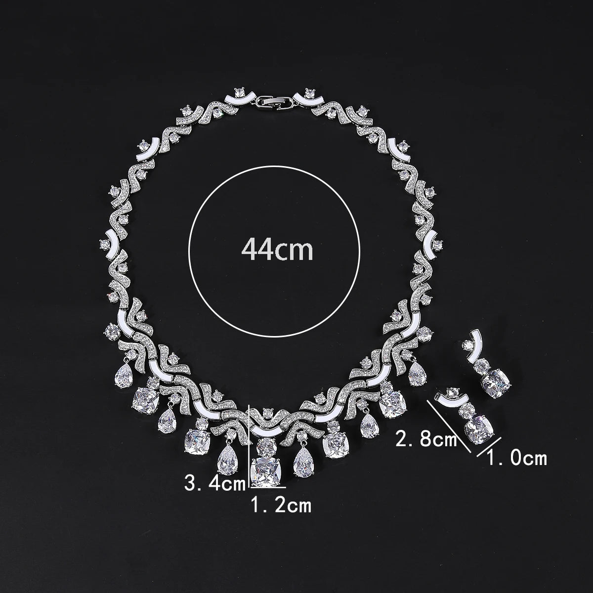 Luxury Pieces High Quality Zirconia Fashion Zirconia  Set Jewelry Zirconia