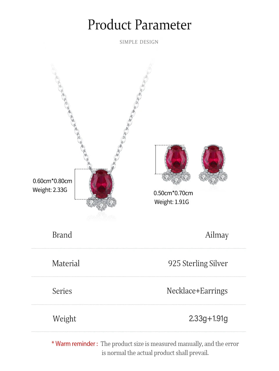 Sterling Silver Jewelry Set 925