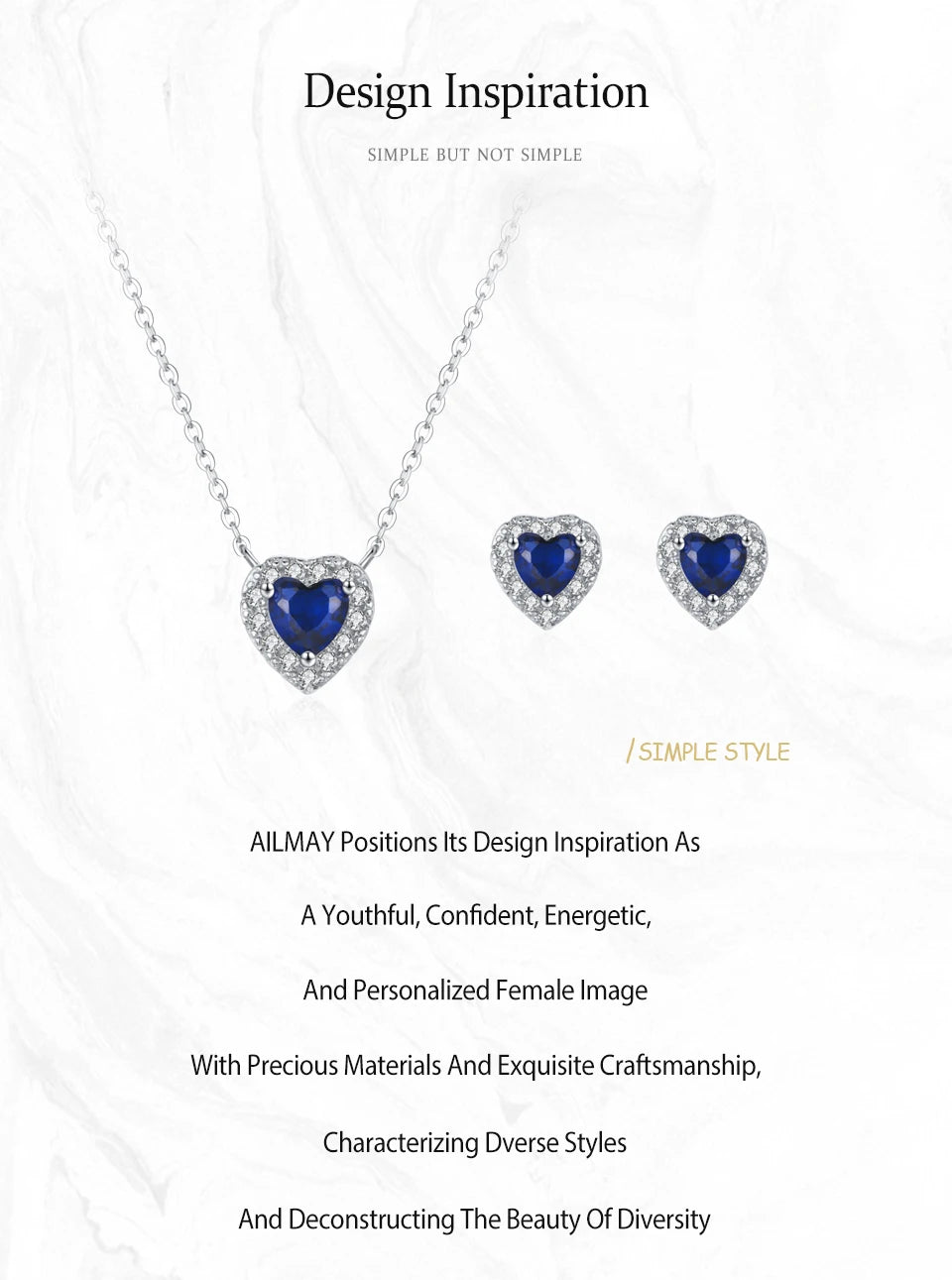 Sterling Silver Jewelry Set 925