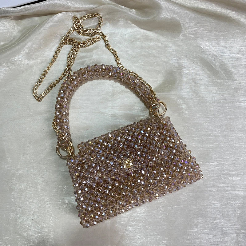 Luxury  Bag Designer Handmade Crystal Shining