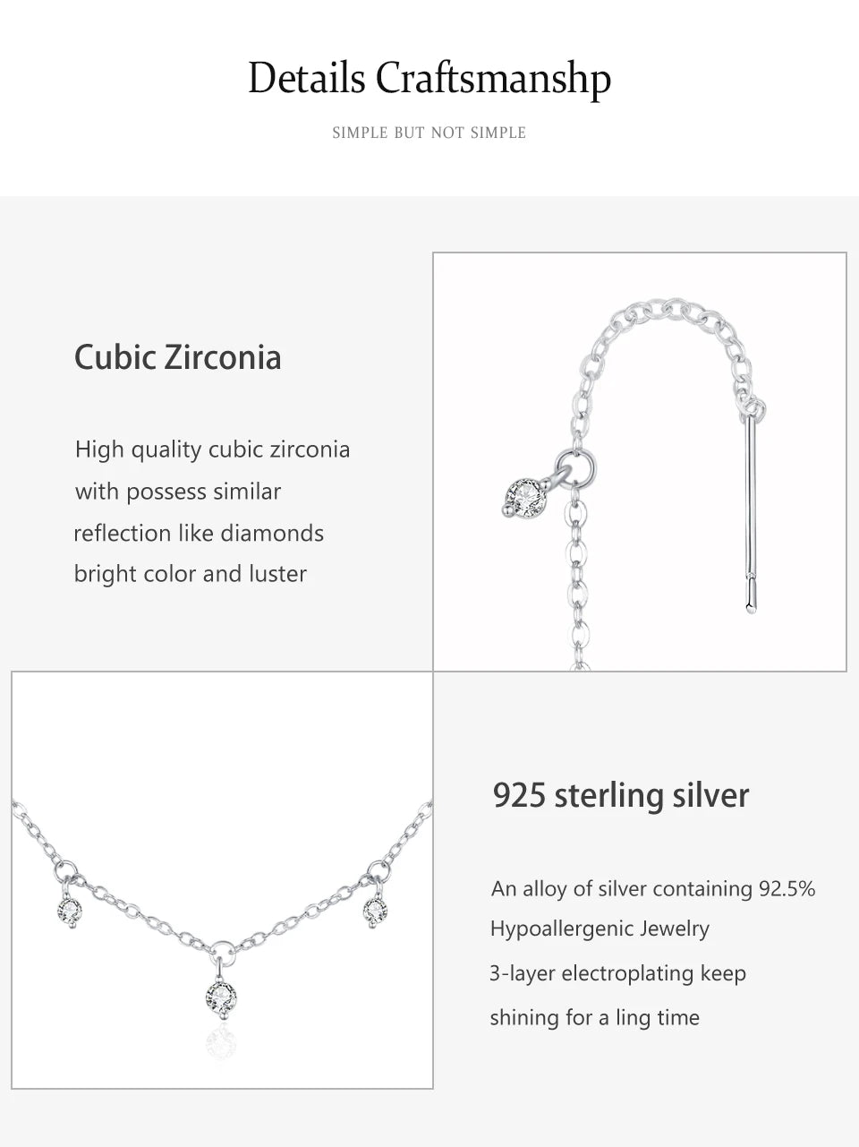 925 Sterling Silver Fashion Jewelry Set