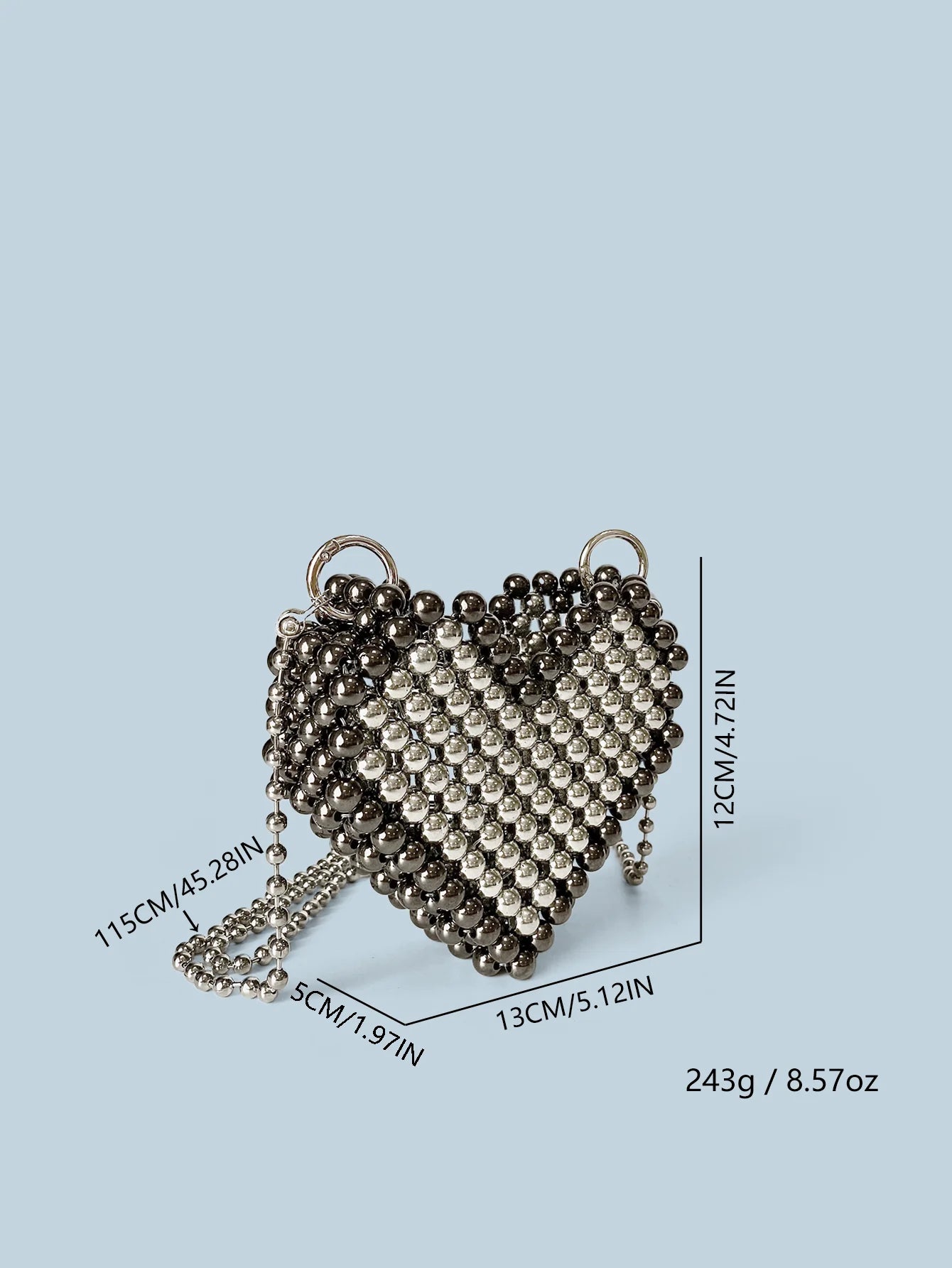 New beaded bag woven accessories small bag crossbody versatile sweet and cool style spicy girl bag mini love mouth red