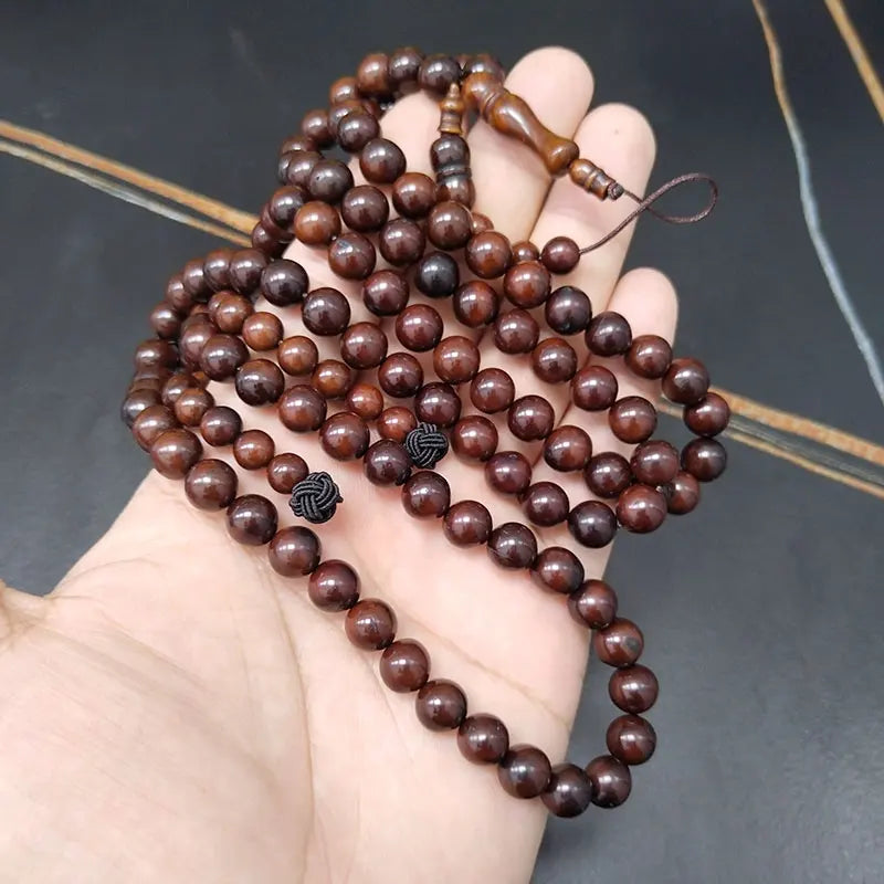 Natural Kuka Wood Tasbih bracelet  beads muslim prayer beads turkish Misbaha Eid gift islamic Rosary