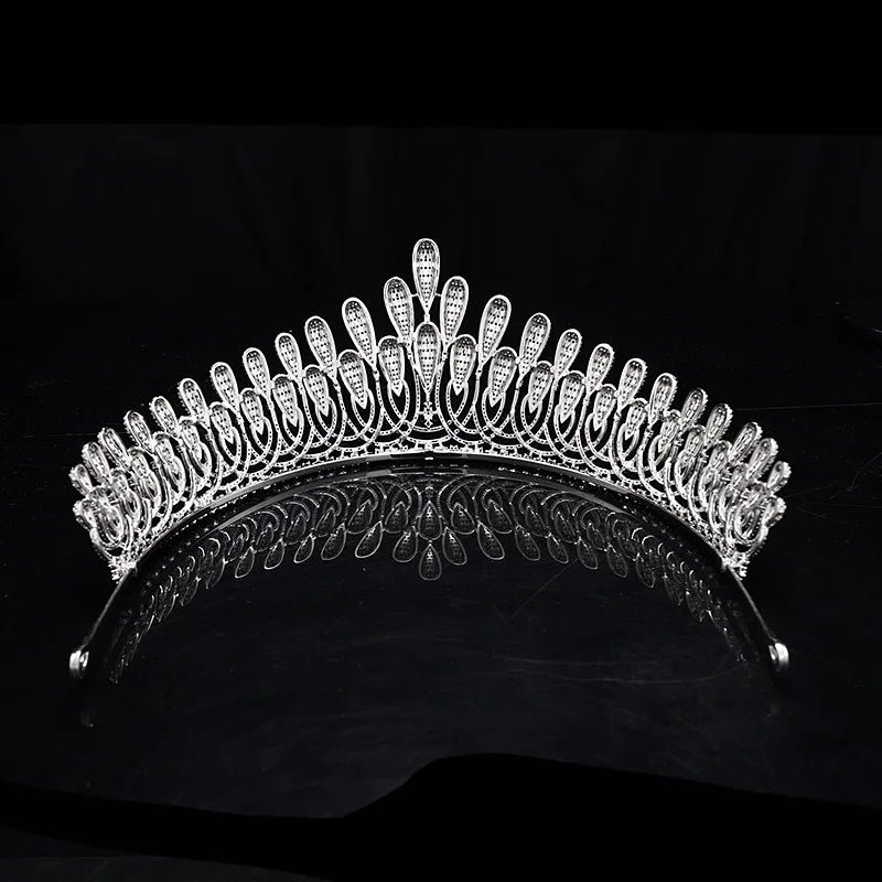 Luxury  Zirconia Crown HairJewelry