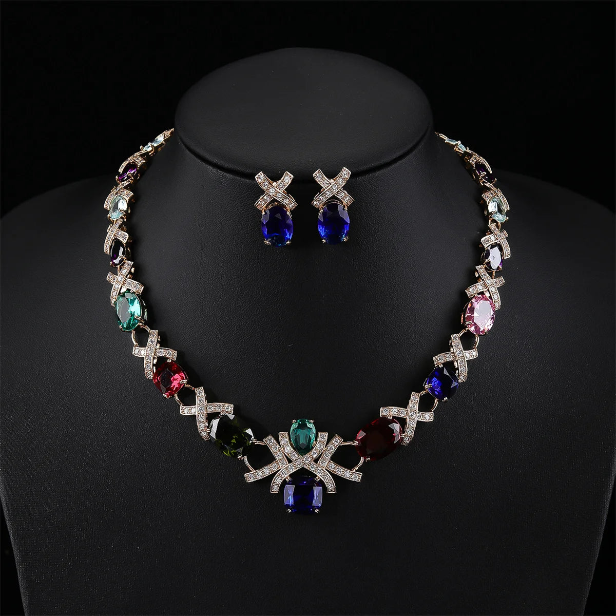 Luxury Pieces High Quality Zirconia Fashion Zirconia  Set Jewelry Zirconia