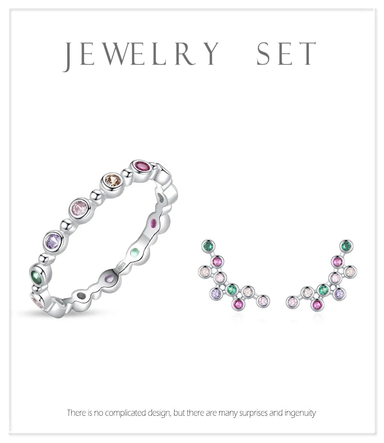 Sterling Silver Jewelry Set 925