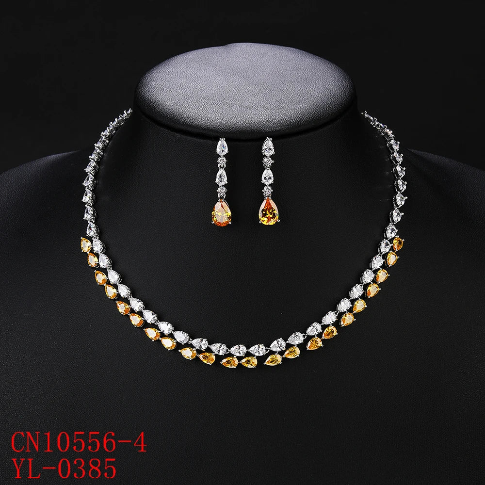 Luxury Pieces High Quality Zirconia Fashion Zirconia  Set Jewelry Zirconia