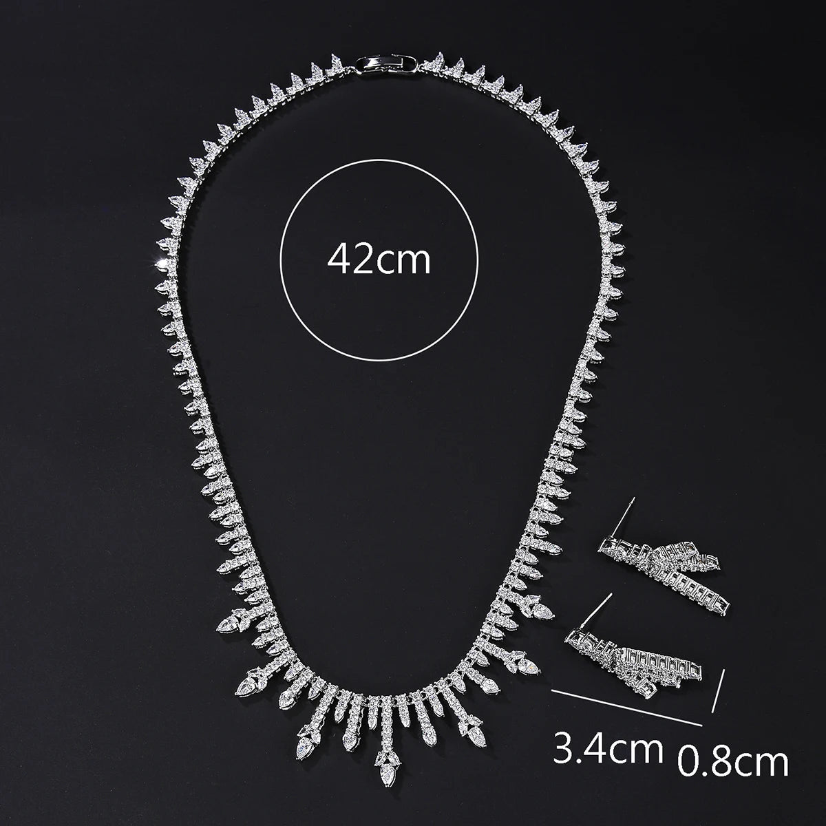 Luxury Pieces High Quality Zirconia Fashion Zirconia  Set Jewelry Zirconia