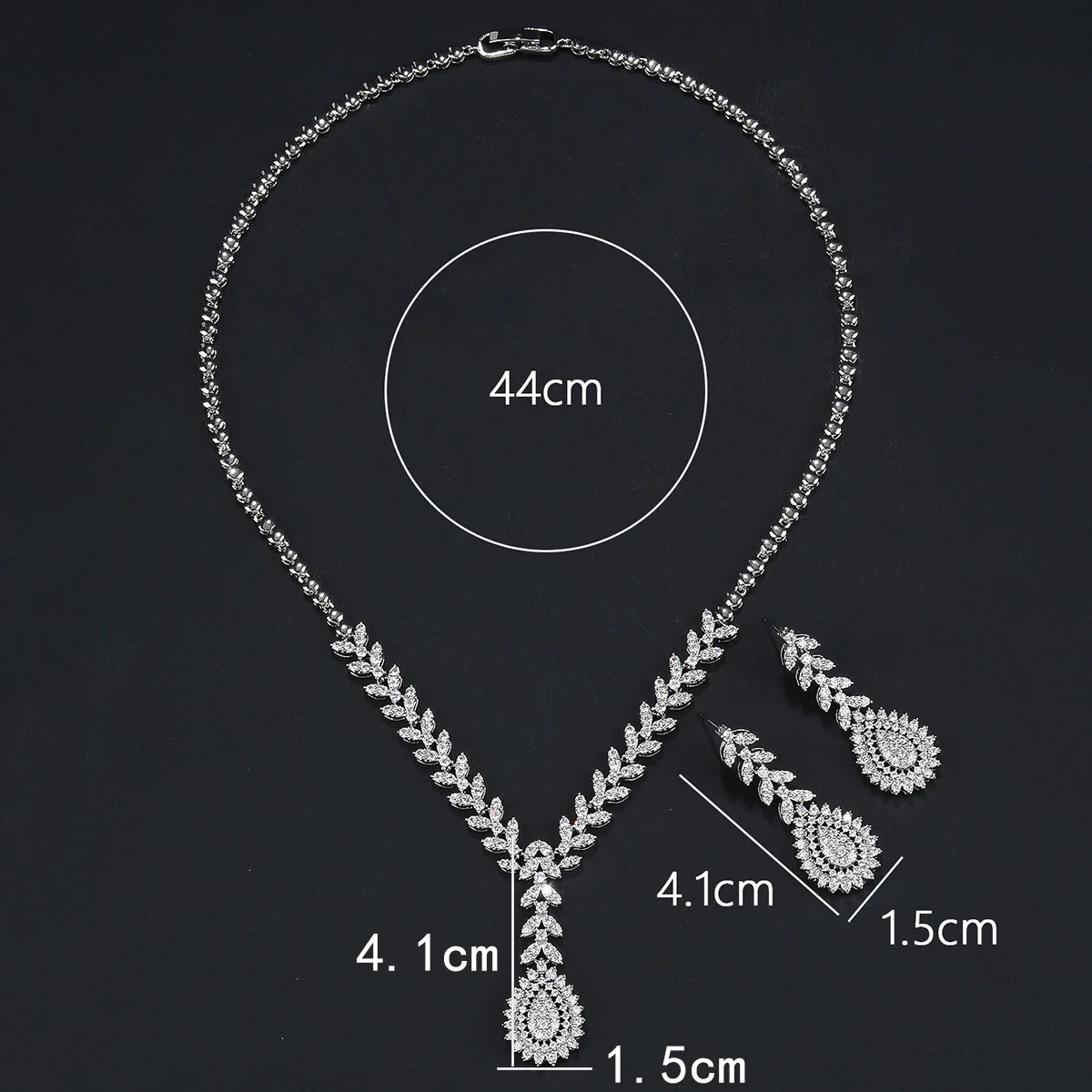 Luxury Pieces High Quality Zirconia Fashion Zirconia  Set Jewelry Zirconia