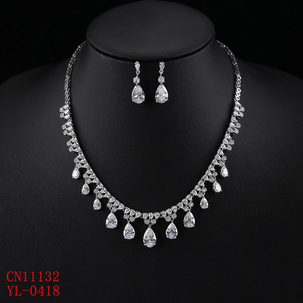 Luxury Pieces High Quality Zirconia Fashion Zirconia  Set Jewelry Zirconia