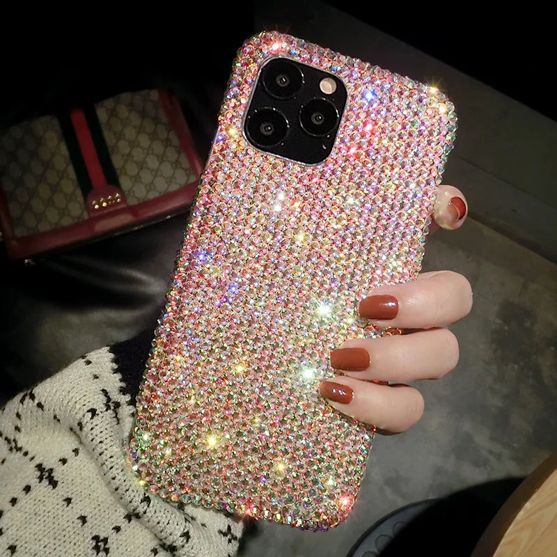 Luxury Glitter Bling Crystal Diamond Phone Case For SamsungS24 S23 S22 S21 S20 S10 Plus Ultra Fe Note 10 20 ZFlip 3 ZFold4 Cover