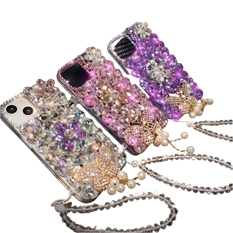 Rhinestone Phone Cases for Women, Bling Diamond, Handmade Cellphone Covers, for Huawei P50Pro, P40, Honor 9X, 50, 60Pro Models