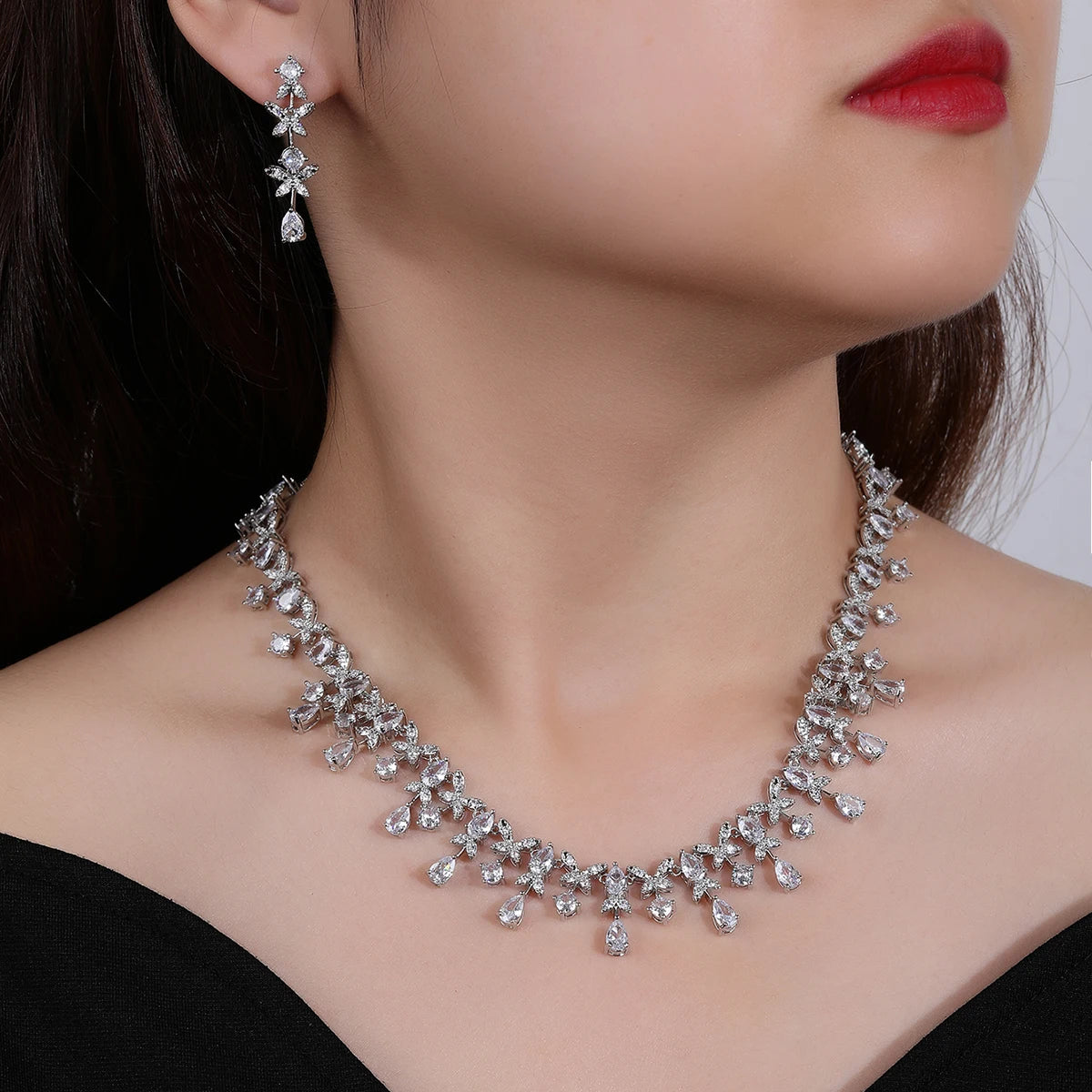 Luxury Pieces High Quality Zirconia Fashion Zirconia  Set Jewelry Zirconia