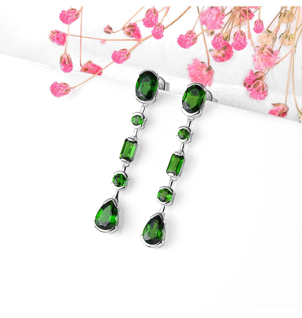 Natural Chrome Diopside Sterling Silver