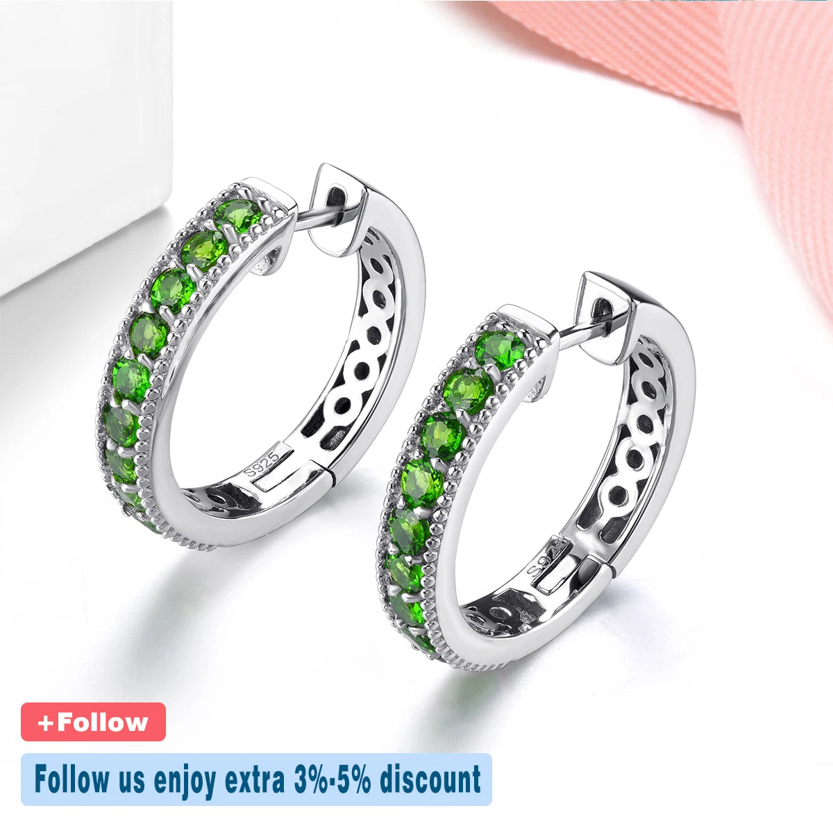 Natural Chrome Diopside Sterling Silver Gemstone Classic Style Fine Jewelrys S925