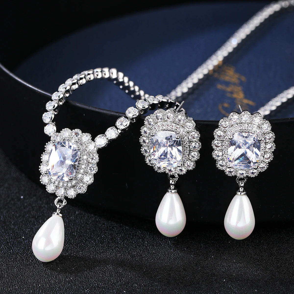 Fashion Crystal  Zirconia  Set  Jewelry