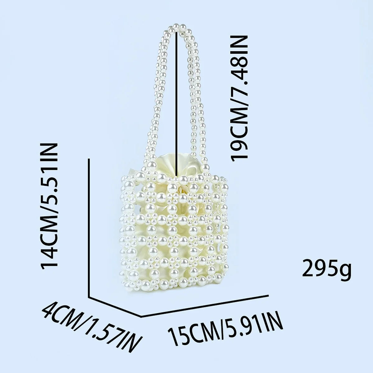 New French style elegant lady pearl handbag, handmade beaded finished bag, summer mobile phone small square bag